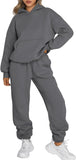 Trendy Queen Sweatsuits Women 2 Piece Outfit Two Piece Lounge Sets Hoodies and Sweatpants Fall Fashion Clothes 2025 Tracksuit