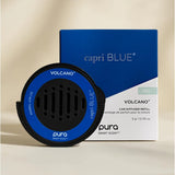 Capri Blue Pura Car Diffuser Refills - Includes 2 Car Air Freshener Pura Scent Diffusers - Long Lasting Air Freshener - Refills Only - Notes of Sugared Citrus & Tropical Fruits (Volcano, 2 Pack)