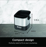 Ninja Luxe Café Knock Box, Accessories for Espresso Machine, Easy & Mess-Free Puck Disposal, Coffee & Espresso Grounds, Non-slip Base, Removable Bar, Holds 10 Double Shot Pucks, XSKKNOCKBOX