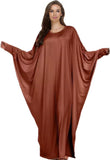 Boedaty Women Soft Muslim Prayer Dress Abaya Islamic Ramadan Full of Elasticity Garment Dubai Robe