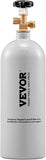 VEVOR CO2 Tank, 5 lbs New Aluminum Alloy Cylinder, CO2 Air Tank with Light Gray Spray Coating, CGA320 Valve & Adjustable Pressure, DOT Approved Cylinder for Draft Beer Dispensing and Soda Maker