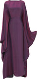 Dubai Bat Sleeve Dress Shiny Robe for Women Muslim 1pc Abaya Eid Prayer Clothes Soft Dubai Travel Party Dress Maxi Abaya
