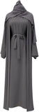 2PCS Women's Muslim Dresses Abaya Islamic Dubai Prayer Dress Robe Long Cardigan Maxi Dress
