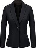 MODFUL Women's 2 Piece Business Suit Pant Set Slim Fit One Button Blazer Jacket Lady Work Suit for Office