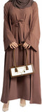 2PCS Women's Muslim Dresses Abaya Islamic Dubai Prayer Dress Robe Long Cardigan Maxi Dress