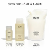 OUAI Fine Hair Shampoo - Volumizing Shampoo for Fine, Flat Strands - Made with Biotin, Keratin & Chia Seed Oil - Strengthens, Nourishes & Thickens - Color-Safe & Sulfate Free Hair Care (10 Fl oz)