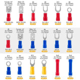 520-Pieces: Insulated Electrical Wire Splice Terminal