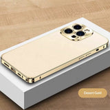 Solid Color Minimalist Metal Anti Drop Phone Case