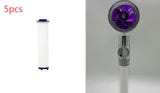 Shower Head Water Saving Flow 360 Degrees Rotating With Small Fan ABS Rain High Pressure Spray Nozzle Bathroom Accessories