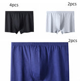 Men's High-waisted Pure Cotton Plus Size Loose Deep-crotch Cotton Breathable Boxer Shorts