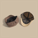 The Men's Solid Color Quick-drying Stitched Design-forward Retro Baseball Cap Is Suitable For Daily Casual Commuting And Street Wear.