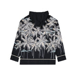 Palm Angels Hooded Printed Shirt Men
