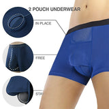 Men's Scrotal-supporting Flat-bottomed Boxer Briefs With Vein Support