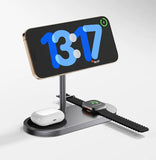 3-in-1 Wireless Charger Magnetic Desktop Charging Station Stand