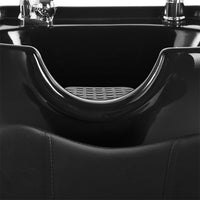 53" Large Premium Salon Barber Backwash Shampoo Chair W/ Bowl, Sink & Footrest (98127653)