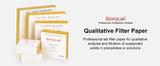 StonyLab 94mm Qualitative Filter Paper – Ideal for Gold, Silver & Copper Precipitation (Pack of 100)