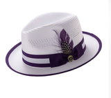 New Colorful Feather Jazz Hat For Sun Protection