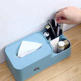Desktop storage tissue box