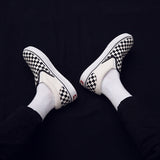 Korean version of casual wild students low to help men's shoes Harajuku ulzzang lattice one pedal men canvas shoes lazy