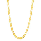 14k Yellow Gold High Polish Modern Lite Edge Chain (8.0mm)