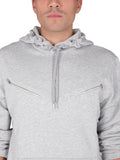 Alexander Mcqueen Men Sweatshirt With Embroidered Skull