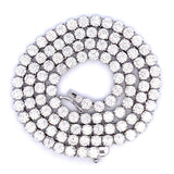 45.00ct Moissanite Tennis Necklace Sterling Silver
