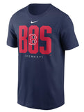 Nike Mens MLB Scoreboard T-Shirt (US Alpha Medium Regular Regular Navy Boston Red Sox)