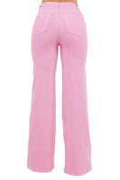 Rodeo Wide Leg Jean in Pink