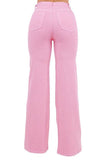 Rodeo Wide Leg Jean in Pink