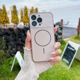 Laser-Cut Large-Window Lens Ring Magnetic Phone Case