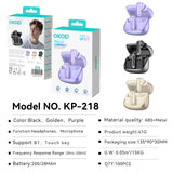KP-218 Wireless Noise Canceling In Ear Sports Bluetooth Earbuds New Model With Long Battery Life Low Latency And Fast Charging