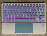 Bluetooth Keyboard With Touch For Mobile Phone Tablet Wireless Rechargeable