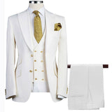 Casual And Versatile Mens Suit Vest Three-Piece Set