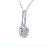.45ct Ruby Diamond Fashion Pendants 10KT White Gold