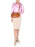 Moschino Women "Art Theme" Cropped Sweatshirt