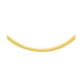 14k Yellow Gold Chain in a Classic Omega Design (4 mm)