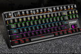 Punk Color Matching Wired Mechanical Keyboard