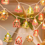 New LED Lighting Chain Christmas Tree Snowman Old Man Halloween Day Atmosphere Decoration