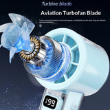 High-Speed Handheld Mini Fan With Digital Display Ice-Cooling Portable For Outdoor And Desk Use