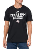 adidas Mens House T-Shirt Black/Texas A&M University