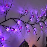 54LED Halloween Bat Decorative Branch String Lights, Wall-mounted Indoor Decorative String Lights