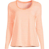 Lands End Womens Power Performance Long Sleeve Scoopneck Tee, XL