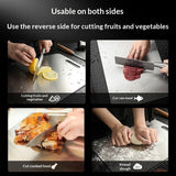 304 Stainless Steel Cutting Board, 316 Large Double-Sided Mold-Proof Chopping Board For Home Kitchen, Cutting & Rolling Dough, Cross-Border Labeling