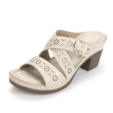 Women's Chunky Heel Sandals - Casual PU Summer 2024