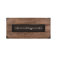 56" Outdoor 50K BTU Wood Pattern Rectangle Gas Burning Fire Pit (SAK43681)