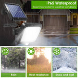 56 LEDs Outdoor Solar Security Flood Light