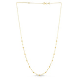 14k Yellow Gold Bead Necklace