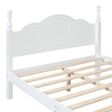 Full Size Wood Platform Bed Frame,Retro Style Platform