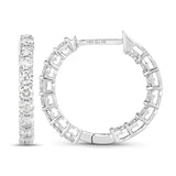 2.04 Carat Genuine Lab Grown Diamond 14K White Gold Earrings