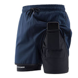 Casual All-match Two-piece Shorts For Sports Running And Fitness